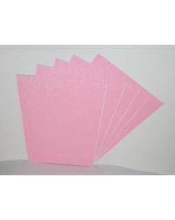 Набір кольорового паперу з глітером А4, 3 аркуши, рожевий, ТМ Мандарин