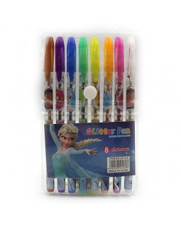 Набір гелевих ручок «FZ», глітер, L, PVC, 8 кольорів