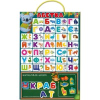 Плакат «Абетка»: гральна основа та 55 магнітів, у пакеті 34х6х49 см, ТМ Vlady Toys
