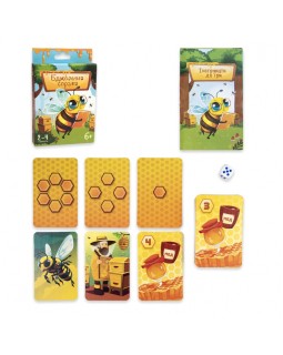 Гра карткова «Бджолина справа» розважальна, у коробці 10х15х2 см, ТМ Strateg