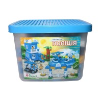 Конструктор «Поліція» на 149 деталей в пластиковому боксі, ТМ Долоні