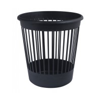 Кошик круглий, пластиковий, 10 л, чорний, Арника