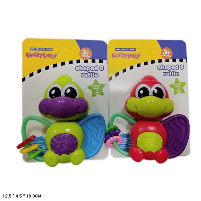 Брязкальце у ручку музичне, в асортименті, на планшетці 12,5х4х18 см