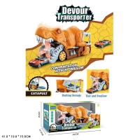 Трейлер з машинками, інерція, у коробці 41х19х15,5 см