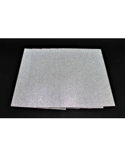 Фоаміран А4, 21х29,7 см, 2 мм, срібло, з глітером, 5 аркушів, ТМ Мандарин