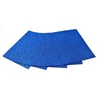 Фоаміран А4, 2 мм, блакитний з глітером, 5 аркушів, ТМ Мандарин