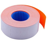 Етикетки-цінники 26х16 мм помаранчеві, 1000 шт, 16 м, внутрішня намотка, ТМ Buromax