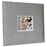 Фотоальбом «Dome Silver» на 200 10х15см, ламінований картон, паперові аркуші, 22х22 см