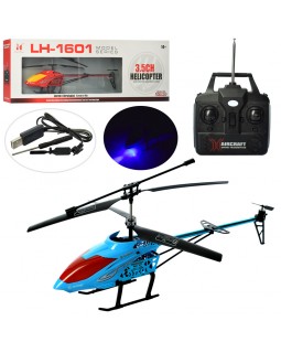 Вертоліт 46 см р/к на акумуляторі з гіроскопом, світлом та USB-зарядкою, в асортименті, у коробці