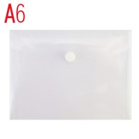 Папка-конверт А6 на кнопці 180 мкм фактура «глянець», прозора, ТМ Economix