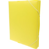 Папка - бокс, А4, на гумках, 30 мм, пастельна жовта, ТМ Optima