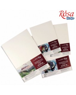 Папір для акварелі, пакет, А4, 200г/м2, 10 аркушів, дрібне зерно, ROSA Studio