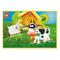 Бебі пазли «Ферма» на 12 елементів, ТМ Vladi Toys