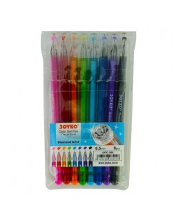 Набір гелевих ручок «iDiamond», 8 кольорів, ТМ Joyko