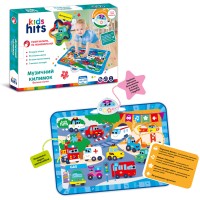 Килимок «Велике місто» музичний зі звуками тварин та українською озвучкою, на батарейці, у коробці 38х26х4 см