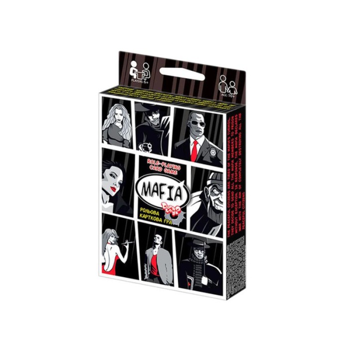 Гра настільна «Мафія» українською та англійською мовою, у коробці 25х25х4 см, ТМ Данко Тойс