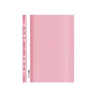 Папка-швидкозшивач А4 з прозорим верхом та перфорацією рожева, ТМ Economix
