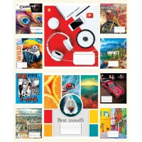 Зошит, 36 аркушів, лінія, «Мікс», ТМ Тетрада