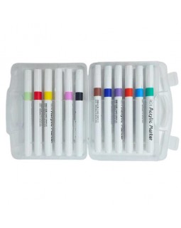 Набір скетч маркерів акрилових «Aodemei», 12 кольорів, пластикова упаковка, TM J.Otten