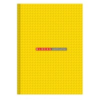Канцелярська книга «Blocks contructor» на 96 аркушів у клітку, тв. палітурка, ламінована обкладинка