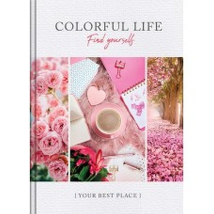 Канцелярська книга «COLORFUL LIFE» на 96 аркушів у клітинку з твердою ламінованою обкладинкою