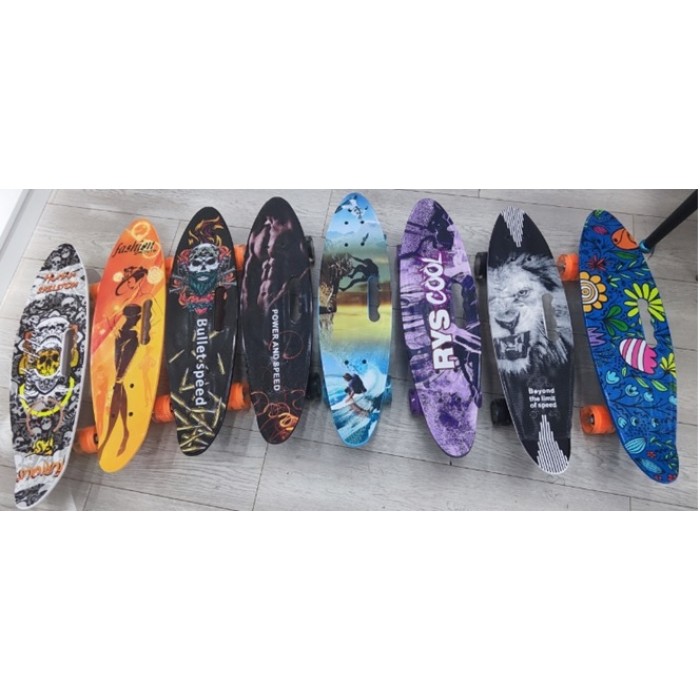 Пенні борд 56х15 см з колеса PU зі світлом, в асортименті