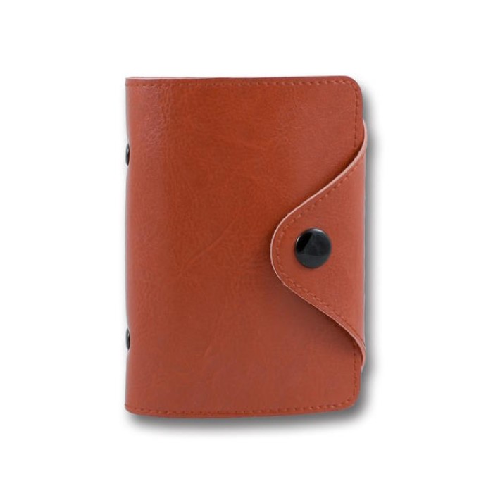 Візитниця «Sarif» на 24 візитки, 90х110 мм, червона, заокруглені кути, ТМ Brisk