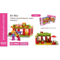 Конструктор IBLOCK JUNIOR «Дівчатка. Модна їдальня», 250 деталей, 2 фігурки, наліпки, Kids hits