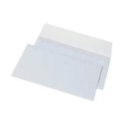 Конверт білий з клейким шаром, 11х22 см, DL (E65)