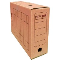 Бокс архівний для документів картонний коричневий 100 мм, ТМ Economix