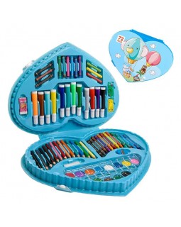 Набір художній дитячий з 72 предметів, фломастери, олівці, фарби та інше, у коробці, ТМ Leader