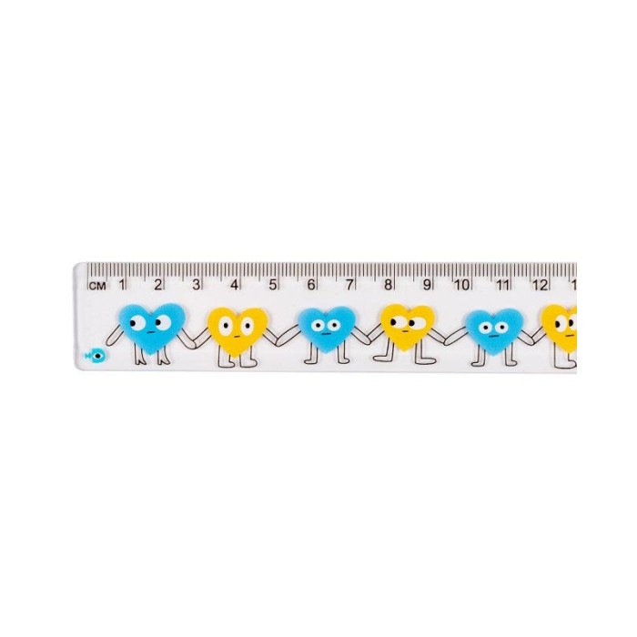 Лінійка «Stand with Ukraine» 15 см ТМ Yes