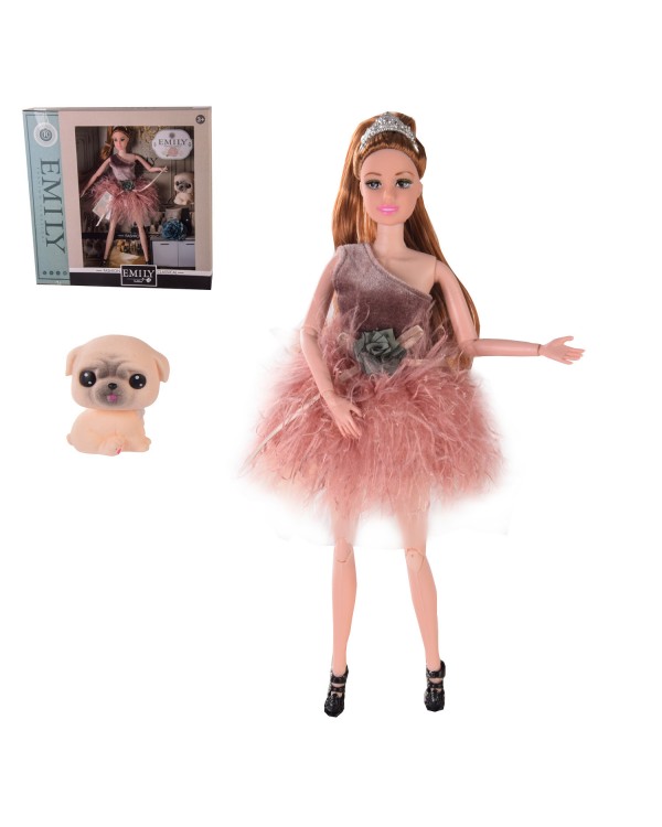 Лялька «Emily» 29 см з аксесуарами, у коробці 34.5х6.5х34.5 см