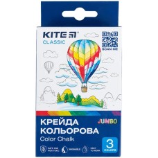 Крейда кольорова «Classic» 3 кольори, ТМ Kite