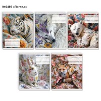 Зошит на 48 аркушів у клітинку «Погляд» №2495, ТМ Brisk