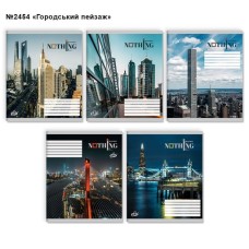 Зошит на 60 аркушів у клітинку «Міський пейзаж» №2454, ТМ Brisk