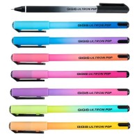 Ручка кулькова «Ultron POP 2х» синя 0,7 мм, в асортименті