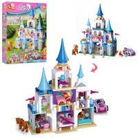 Конструктор «Замок принцеси» 815 деталей з фігурками, у коробці 38х57х9 см, SLUBAN