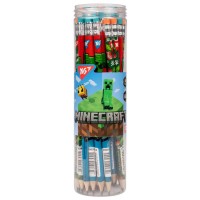 Олівець «Minecraf» з гумкою круглий, 36 шт у тубі, ТМ Yes