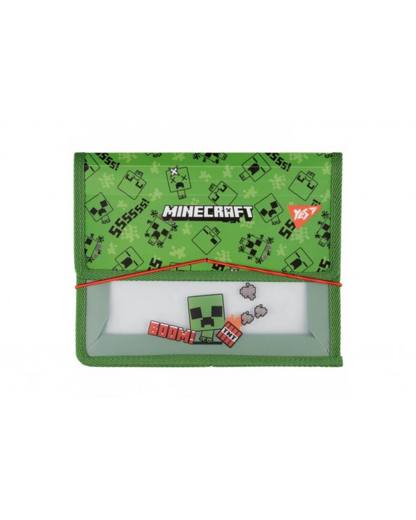 Папка для зошитів «Minecraft. Creeper» пластикова на гумках В5, ТМ Yes