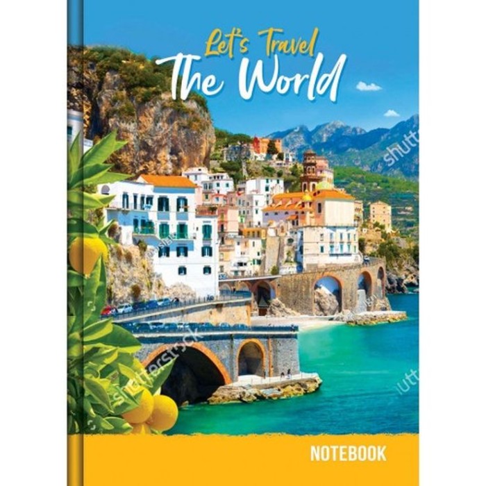 Блокнот «CITIES» А5 на 176 аркуші у клітинку з твердою ламінованою обкладинкою, в асортименеті, ТМ Рюкзачок