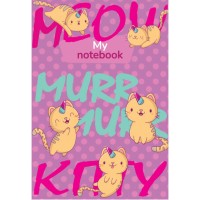 Блокнот «FUNNY PETS» А6 на 32 аркуші у клітинку на скобі з м'якою обкладинкою ТМ Рюкзачок, в асортименті