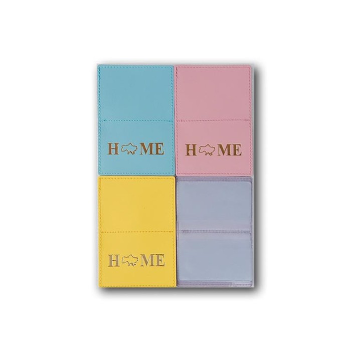 Обкладинка на ID Passport «HOME №2» на 6 карт зі шкіри 140х95 мм