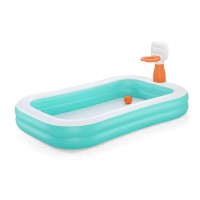 Басейн надувний 251х168х102 см з м'ячиком, кільцем та ремкомплектом, у коробці