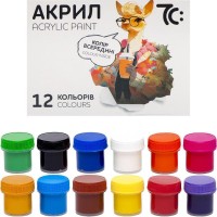 Набір акрилових фарб на 12 кольорів по 10 мл