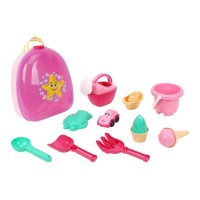 Набір для гри з піском та водою з 13 елементів у рюкзаку 26.5х21,5х13 см, ТМ Технок