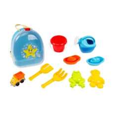 Набір для гри з піском та водою з 13 елементів у рюкзаку 26.5х21,5х13 см, ТМ Технок