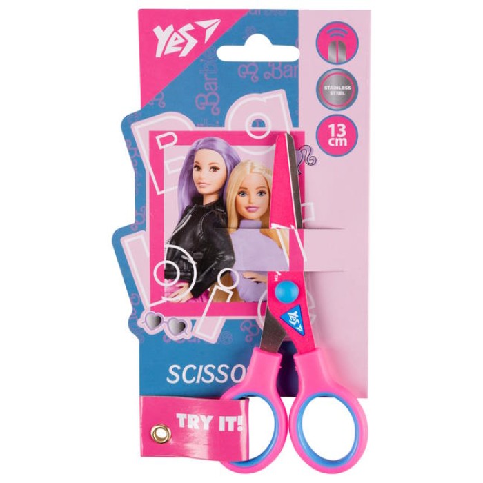 Ножиці «Barbie» 13 см з принтом на лезі, ТМ Yes