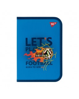Папка для зошитів «Football» пластикова на блискавці В5, ТМ Yes