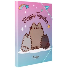 Папка для праці «Pusheen» А4 картонна на гумках, ТМ Yes